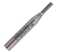Rennie Tool Company Rennie Tools - 3mm Cutting Diameter X 10mm Flute X 1/4" Shank Tct Tipped 2 Flute Straight Router Cutter Bit. 3mm Router Bit