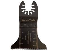 Rennie Tool Company Rennie Tools 65mm Wide Coarse Cut Oscillating Curved Multi Tool Blade For Wood, Plastics, Drywall Etc. Universal Fitting Multitool