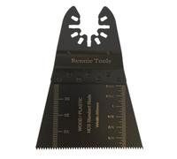 Rennie Tool Company Rennie Tools 65mm Wide Tapered Oscillating Multi Tool Blade For Wood, Plastics, Drywall Etc. Universal Fitting Multitool