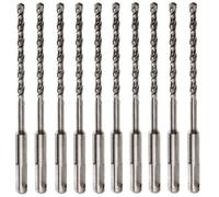 Rennie Tool Company Rennie Tools - 6mm Diameter X 210mm Long Sds Plus Masonry Drill Bit For Stone, Brick, Concrete Etc (Pack Of 10)