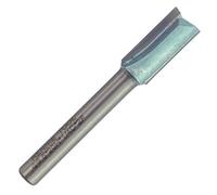 Rennie Tool Company Rennie Tools - 9.5mm (3/8") Cutting Diameter X 20mm Flute X 1/4" Shank Tct Tipped 2 Flute Straight Router Cutter Bit.