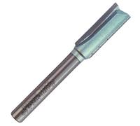 Rennie Tool Company Rennie Tools - 9.5mm (3/8") Cutting Diameter X 26mm Flute X 1/4" Shank Tct Tipped 2 Flute Straight Router Cutter Bit.