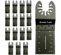 Rennie Tool Company Rennie Tools Pack Of 15 X 35mm Oscillating Multi Tool Blades Set Compatible With Dremel Fein Multimaster Makita Etc Wood Saw Blade