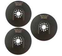 Rennie Tool Company Rennie Tools Pack Of 3 X 80mm Diameter Round Oscillating Multi Tool Blades For Wood, Plastic & Metal. Universal Fitting Multitool
