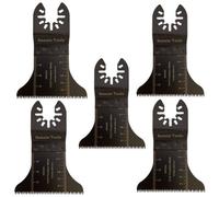 Rennie Tool Company Rennie Tools Pack Of 5 X 65mm Wide Coarse Cut Oscillating Curved Multi Tool Blades For Wood, Plastics, Drywall Etc. Universal