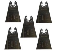 Rennie Tool Company Rennie Tools Pack Of 5 X 65mm Wide Tapered Oscillating Multi Tool Blades For Wood, Plastics, Drywall Etc. Universal Fitting