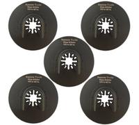 Rennie Tool Company Rennie Tools Pack Of 5 X 80mm Diameter Round Oscillating Multi Tool Blades For Wood, Plastic & Metal. Universal Fitting Multitool