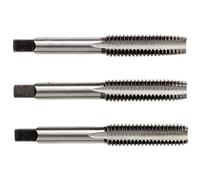 Rennie Tool - M16 x 2 HSS Metric Hand Tap Set 3 Piece 1st, 2nd & 3rd Cut | Taper Tap, Middle Tap, Bottom Tap (Plug Tap)) High Speed Steel For Threading Holes. 16mm Metric Tap Set