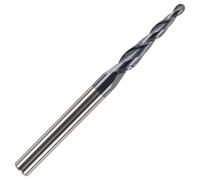Rennie Tool R1.0mm x 30mm x 1/4" Solid Carbide Taper Ballnose Endmill