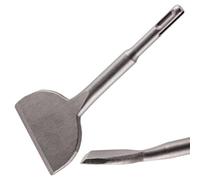 Rennie Tool SDS Chisel 165mm x 75mm Wide Angled Bent Tile Chisel SDS Bit | SDS Drill Bit Chisel Bit For Ceramics, Floor Tiles, Masonry & Concrete. For SDS & SDS Plus Drills