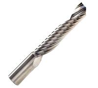 Rennie Tools - 1/4" (6.35mm) Cutting Diameter x 22mm Flute x 1/4" Shank Single Flute (O Flute) Solid Carbide Up Cut Spiral Router Cutter Bit For ACM Aluminum Acrylic PVC MDF Plastic Endmill/End Mill