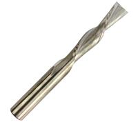 Rennie Tools - 1/4" (6.35mm) Cutting Diameter x 32mm Flute x 1/4" Shank Solid Carbide Down Cut 2 Flute Spiral Router Bit / Cutter For Soft & Hard Woods, MDF, Laminated Plywood, Particle Board Etc