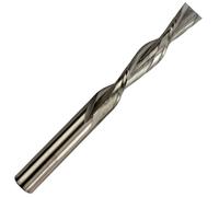 Rennie Tools - 1/4" (6.35mm) Cutting Diameter x 42mm Flute x 1/4" Shank Solid Carbide Down Cut 2 Flute Spiral Router Bit / Cutter For Soft & Hard Woods, MDF, Laminated Plywood, Particle Board Etc