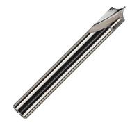 Rennie Tools - 1/4" Cut x 1/8" Rad x 0.5mm Point x 1/4" Shank Solid Carbide Point Roundover Router Bit For Beadboards, Engraving, Lettering, Signmaking Decorative Trimming
