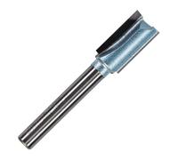 Rennie Tools - 11.1mm (7/16") Cutting Diameter x 20mm Flute x 1/4" Shank TCT Tipped 2 Flute Straight Router Cutter Bit. Compatible With Makita Bosch Trend Katsu Dewalt Router Etc. 11mm Router Bit