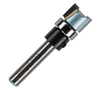 Rennie Tools - 12.7mm Cut x 9.5mm Flute x 1/4" Shank Guided Profiler Router Cutter Bit, Tungsten Carbide Tipped. 1/2" Diameter Flush Trim Straight Router Bit