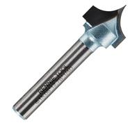 Rennie Tools - 19/32" (15.08mm) Cut x 19/64" (7.54mm) RAD x 1/4" Shank TCT Tungsten Carbide Tipped Roundover Router Bit / Point Cutting Round Over Bit, 2 Flute Carbide Tipped CNC Router Bit