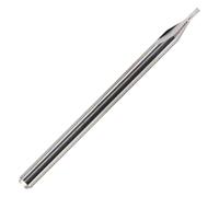Rennie Tools - 1mm x 3mm Flute x 3.175mm (1/8") Shank Solid Carbide O Flute Straight Router Bit / Single Flute For Plastic, Acrylic, Perspex Etc. 1F Cutter For CNC's.