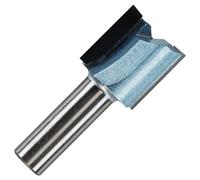 Rennie Tools - 25.4mm (1") Cutting Diameter x 26mm Flute x 1/2" Shank TCT Tipped 2 Flute Straight Router Cutter Bit. Compatible With Makita Trend Festool Hikoki Dewalt Router Etc. 25.4mm Router Bit