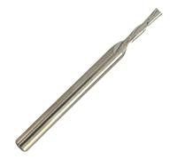 Rennie Tools - 2mm Cutting Diameter x 12mm Flute x 1/8" (3.175mm) Shank Solid Carbide Down Cut 2 Flute Spiral Router Bit / Cutter For Soft & Hard Woods, MDF, Laminated Plywood, Particle Board Etc.