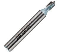 Rennie Tools - 4mm Cut x 2mm Rad x 1/4" Shank TCT Tungsten Carbide Tipped Roundover Router Bit / Point Cutting Round Over Bit, 2 Flute Carbide Tipped CNC Router Bit Corner Rounding Router