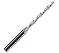 Rennie Tools - 4mm x 42mm Flute x 1/4"" (6.35mm) Shank Solid Carbide 2 Flute Down Cut Spiral Router Bit / Cutter Wood MDF Plywood. Compatible With Dewalt, Makita, Katsu, Bosch, Trend router etc