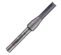 Rennie Tools - 6mm Cutting Diameter x 20mm Flute x 1/4" Shank TCT Tipped 2 Flute Straight Router Cutter Bit Compatible With Makita Bosch Trend Katsu Dewalt Router Etc. 6mm Router Bit