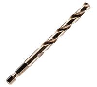 Rennie Tools - 7mm Hex Shank HSS Gold Cobalt Jobber Drill Bit For Stainless Steel, Hard Metals, Aluminium, Cast Iron, Copper. Twist Drill Bit Sets. 7mm Drill Bit Metric Drill