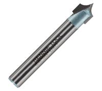 Rennie Tools - 8mm Cut x 4mm Rad x 1/4" Shank TCT Tungsten Carbide Tipped Roundover Router Bit / Point Cutting Round Over Bit, 2 Flute Carbide Tipped CNC Router Bit Corner Rounding Router