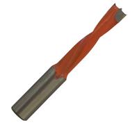 Rennie Tools - 8mm x 41mm Flute x 10mm Shank Left Hand Rotation TCT Tipped Dowel Drill Bit/Lip & Spur L/H For Hand Held Or CNC Router