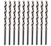 Rennie Tools - Box of 10 x 4.2mm Long Series M2 HSS Jobber Drill Bit Set For Non Alloyed Steel, Ferrous & Non Ferrous Metal, Cast Iron & Hard Plastics DIN340 Twist Drill Bit Sets Supplied In A Box