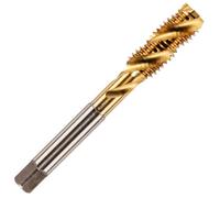 Rennie Tools - HSS Cobalt M14 x 2 Spiral Flute Tap Metric Hand/Machine Screw Tap Metric Coarse. for Tapping Blind Holes. M35 Cobalt with Titanium (TiN) Coating