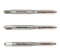 Rennie Tools - M3 x 0.5 HSS Metric Hand Tap Set. Includes 3 Pieces - 1st, 2nd & 3rd Cut (Taper Tap, Middle Tap, Bottom Tap (Plug Tap)) High Speed Steel for Threading Holes. 3mm Metric Tap Set