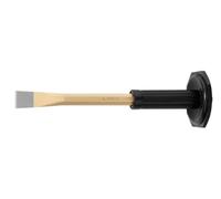 Rennsteig 351 300 1 Octagonal Painted Mason's Chisel with Handguard, Gold/Red, 300 mm