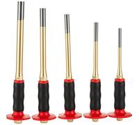 Rennsteig 425 153 0 Pin Punch Set Large with Hand Guard 5-Piece