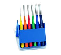 Rennsteig 425 560 6 RC Set of Parallel Pin Punches with Plastic Stand