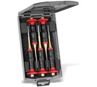 Rennsteig 4251520 Set of Parallel Pin Punches with 2-Component Hand Protection in Plastic Box