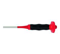 Rennsteig 452 104 6 "Exclusive" Parallel Pin Punch with Handguard, Black/Red, 150 x 10 x 4 mm