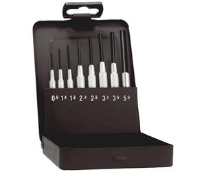 Rennsteig 457 102 5 Set of Parallel Pin Punches with Guide Sleeve 8-Piece Set with Storage Box 0.9 - 5.9 mm