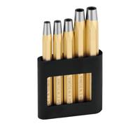Rennsteig R445 100 0 Octagonal Rivet Setter Set, 0 V, Gold/Silver