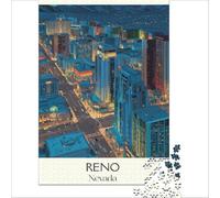 Reno Art jigsaw 1000 pieces | a relaxed activity for couples on a first date to enjoy together while getting to know each other to enjoy at home38x26cm