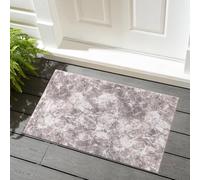 renoazul® Abstract Design Non Slip Mat With Gel Backing - Marble Rug - 50 x 80 cm - Beige - Washable Low Pile Rug, Entrance Door Mat - Ideal For Living Room, Entrance And Kitchen Mat.