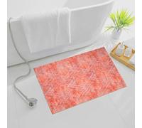 renoazul® Abstract Indoor Door Mat With Low Pile Rug, Amor Brick - 50 x 80 cm - Washable Gel Mat For Home Entrance, Kitchen and Bedside Rug.