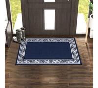 renoazul® Carpet Runners For Hallways Anti Slip Mat With Modern Design, 66 x 120 cm - Navy - Greeky Dirt Trapper Large Door Mats Indoor Kitchen Rug and Floor Mat