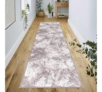 renoazul® Carpet Runners For Hallways Non Slip Long With Gel Back - Marble Rug - 80 x 300 cm - Beige - Washable Low Pile Rug, Kitchen Runners - Ideal For Living Room, Bedroom, Lounge And Hall.