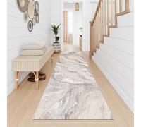 renoazul® Jute Back Hallway Runner With Low Pile Rug - Gant 60 x 300 cm - Beige Rug - Washable Mats For Kitchen Floor, Hall Runner And Lounge Rugs