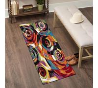 renoazul® Multicoloured Kitchen Runners - 60 x 220cm - Moonlight Design Runner Rug | Dense Piles, Jute Backing, Washable Rug for Entrance, Bedroom Corridor & Welcome Mats