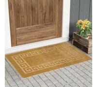 renoazul® Non Slip Front Door Mats Indoor - 50 x 80 cm, Rocco Ochre - Washable Rugs For Kitchen, Bedside and Corridor Rug