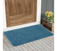 renoazul® Non Slip Kitchen Mats - 50 x 80 cm Washable Rug, Anti Slip Indoor Door Mat, Small Rugs And Mats, Geometric Welcome Mat (Gel Back Rocco Rug - Blue)