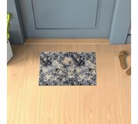 renoazul® Non - Slip Washable Door Mat With Gel Backing - Marble Rug - 40 x 60 cm - Ochre - Short Pile Rug, Shoe Mat - Ideal For Living Room, Bedside, Entrance And Welcome Mat.